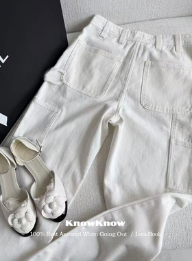 KnowKnow Closet. | 只做对版 JENNIE同款小香风白色牛仔裤长裤