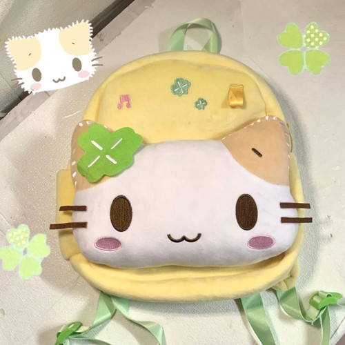 NICE新款设计可爱棉花糖双肩包书包毛毛款原创可爱休闲百搭