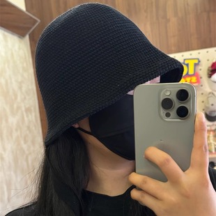 倪妮同款帽子日本大头围渔夫帽女系带百搭盆帽显脸小遮阳防晒旅游