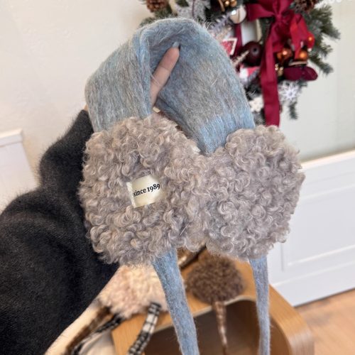 韩国ins可爱时尚耳捂子百搭羊羔绒保暖耳罩女冬防风绑带耳包耳暖