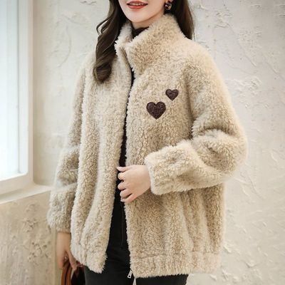 毛茸茸皮毛一体外套女秋冬装2025新款爆款洋气加厚高级感毛毛大衣