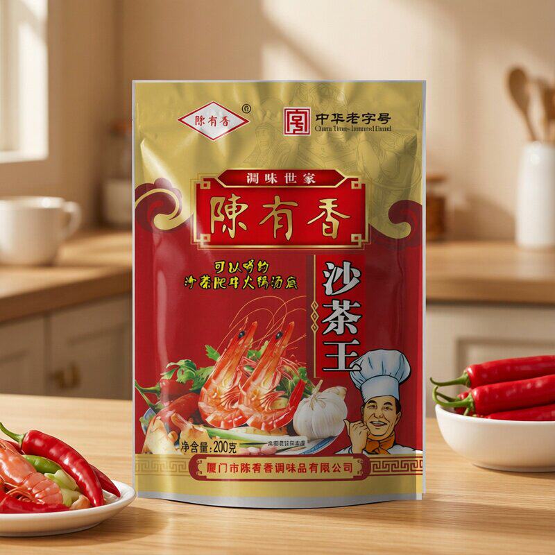 陈有香沙茶王200g*2包调味料 家庭火锅炒菜沙茶面沙茶粉厂家