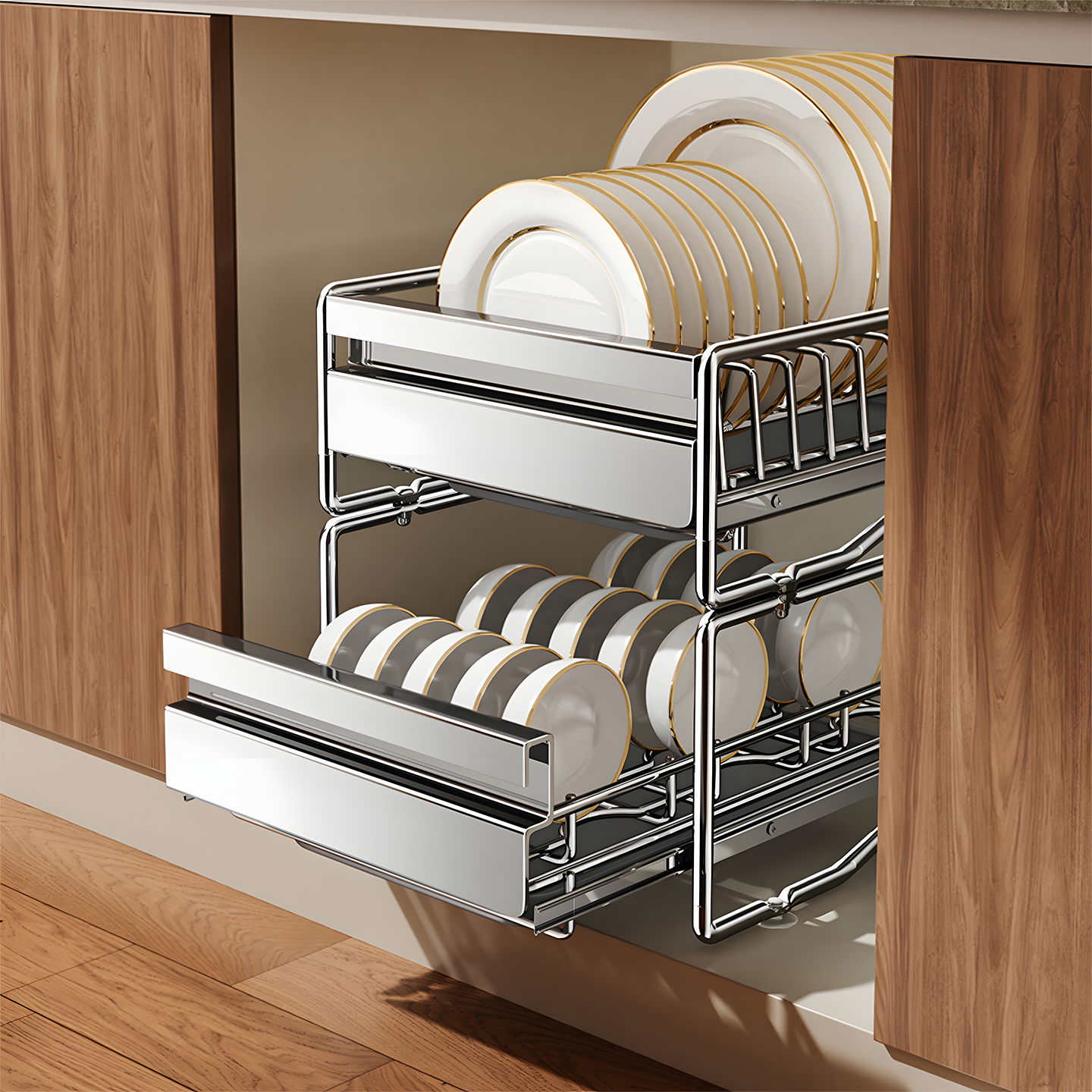 厨房不锈钢碗碟沥水架通风防锈