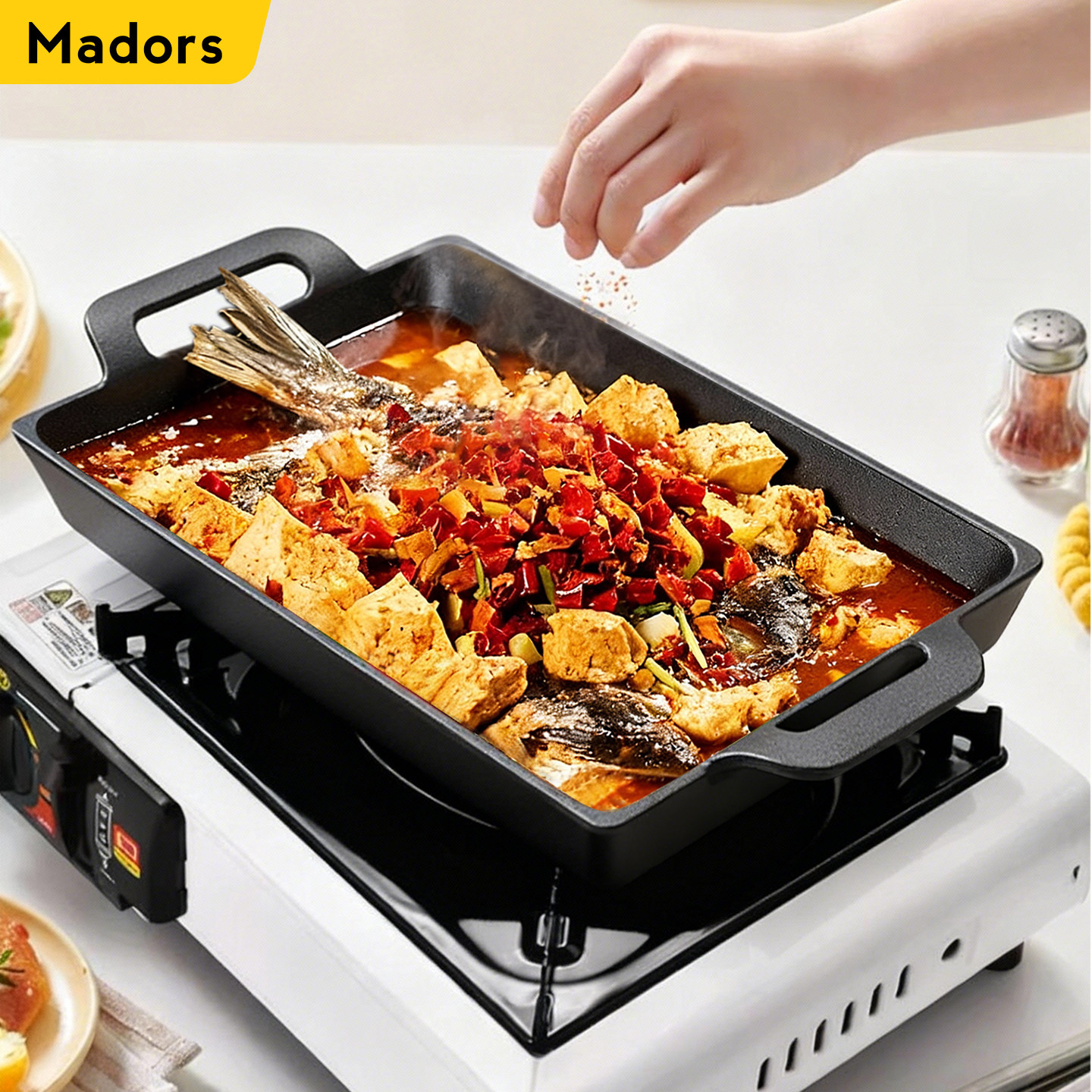 烧烤盘韩式烤肉盘加厚铸铁煎烤盘铁板烧盘家用燃气灶煎锅露营专用,厨房/烹饪用具,烧烤盘,淘宝优惠券,粉丝福利购,淘宝优惠卷