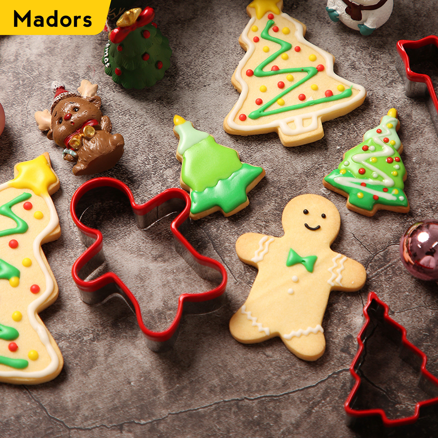 浸胶立体大号饼干模具2025 圣诞新款姜饼人圣诞树DIY手工曲奇工具