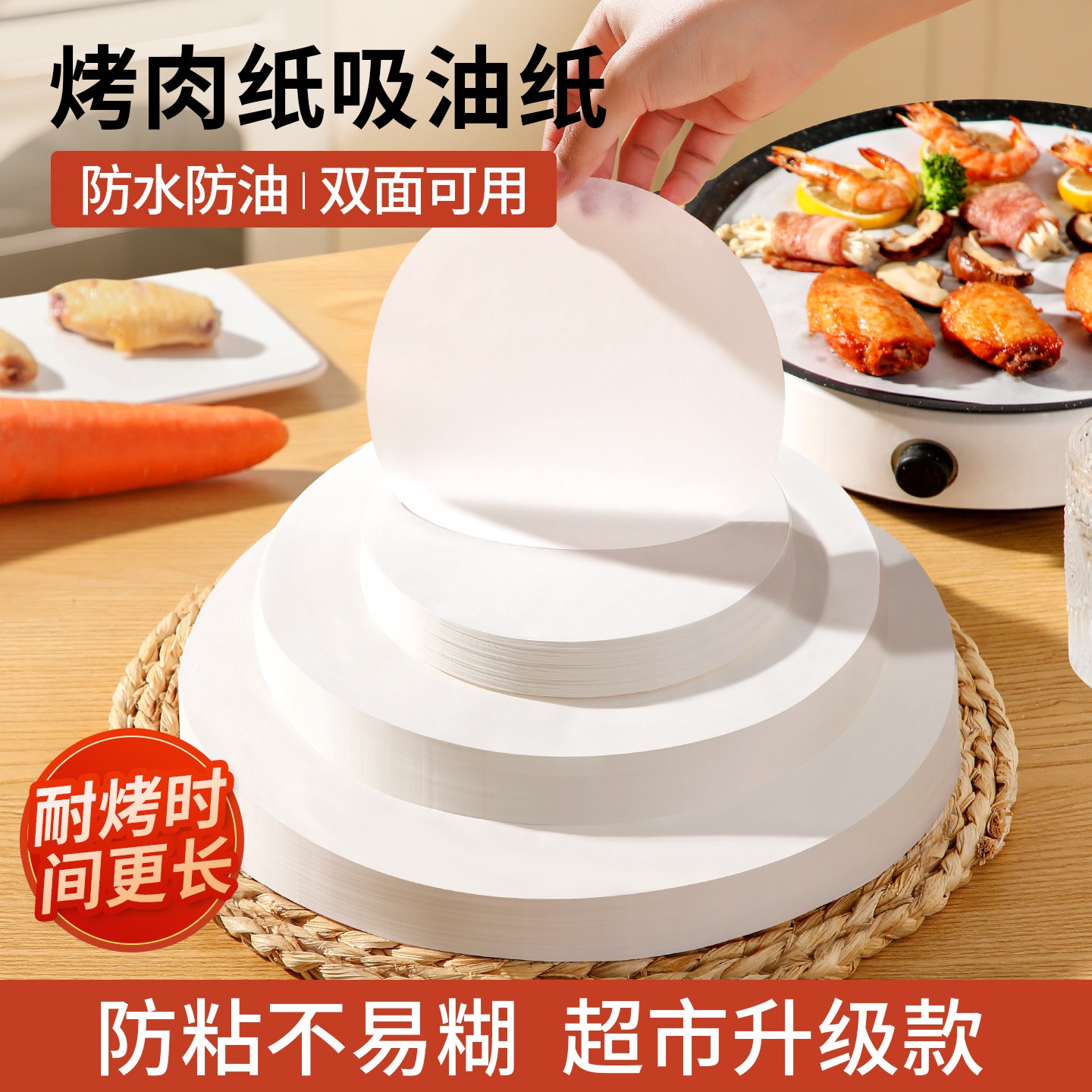 【耐烤不焦】食品耐高温烘焙油纸图片