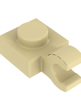 适用乐高积木6019 61252 52738特殊板小颗粒高砖侧面夹口零件散件