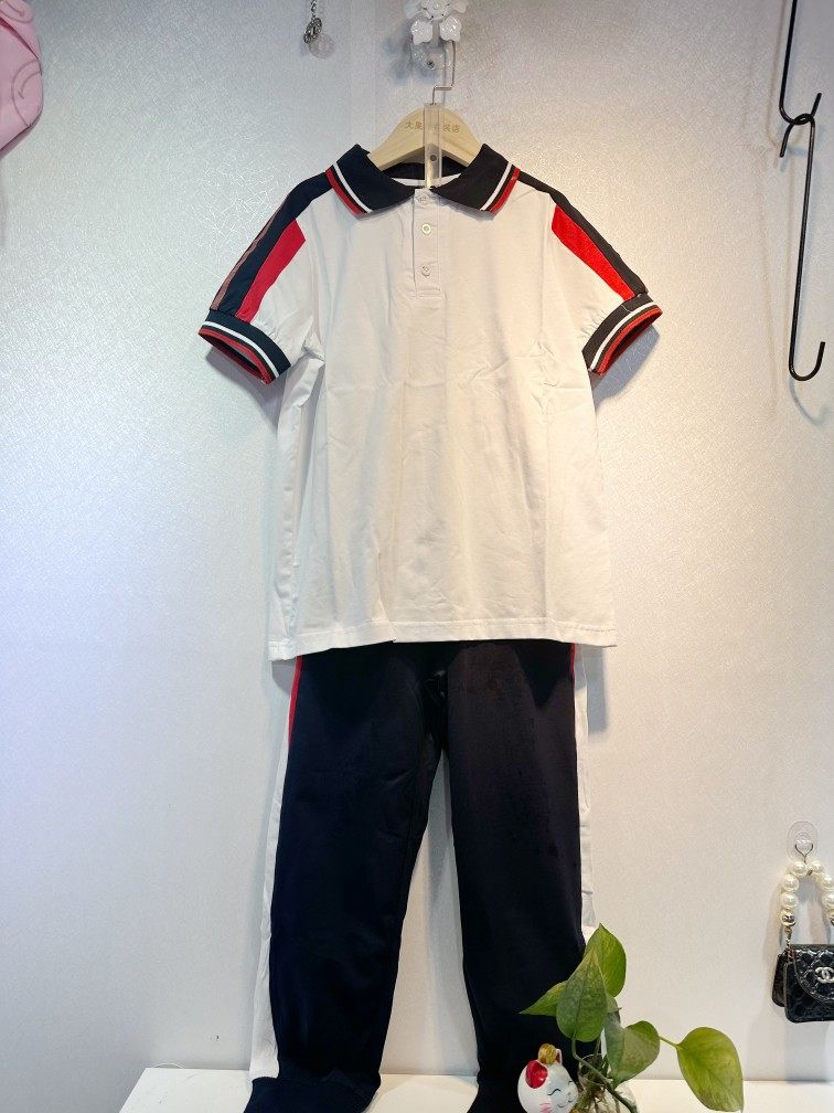 夏季校服大连甘井子新款小学生夏季短袖纯棉速干面料校服套装