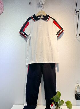 夏季校服大连甘井子新款小学生夏季短袖纯棉速干面料校服套装