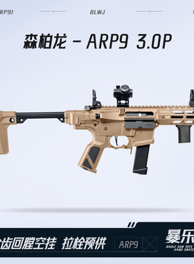 森柏龙ARP9 3.0P 金齿电动连发下场发射器仿真玩具枪成人儿童男孩