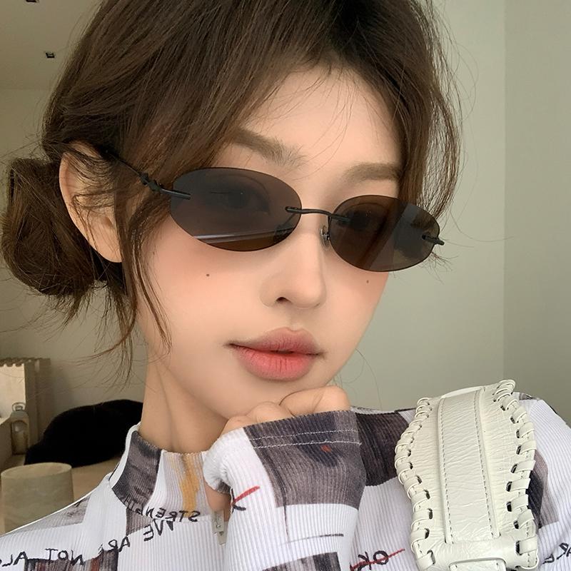 2025新款千禧风无框墨镜女