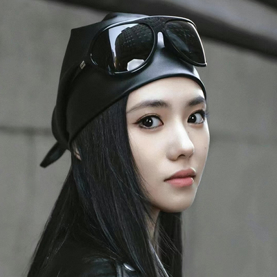 刘浩存同款大框曲面墨镜女防风