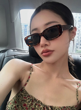 防紫外线方形欧美风女小框墨镜