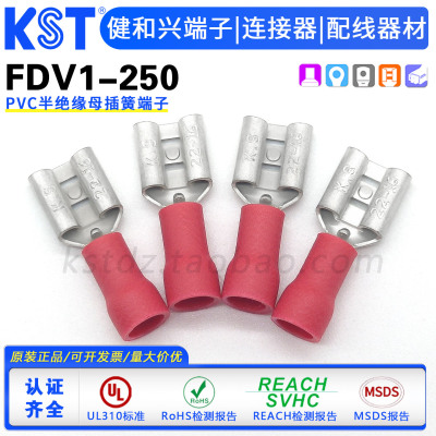 KST健和兴FDV1-250母插簧UL认证