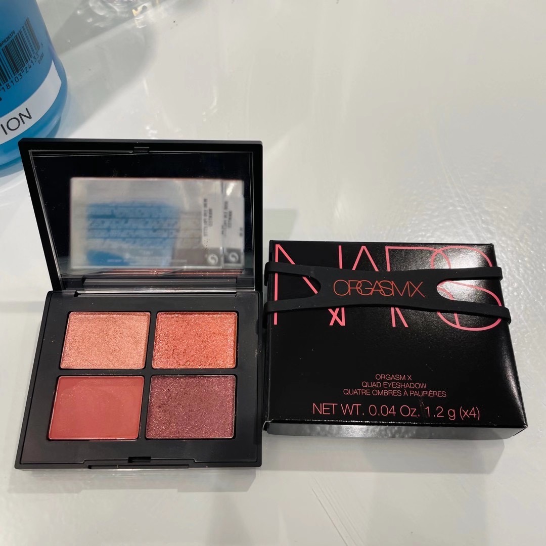 国内现货 nars/纳尔斯 四色眼影新款 ograsmx红茶蜜桃色 珠光哑光