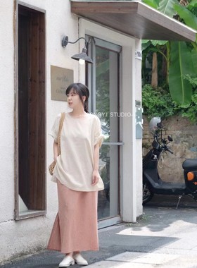 惠中布衣夏季植物酵素手染郑惠中布衣宽松日系棉麻薄款长麻