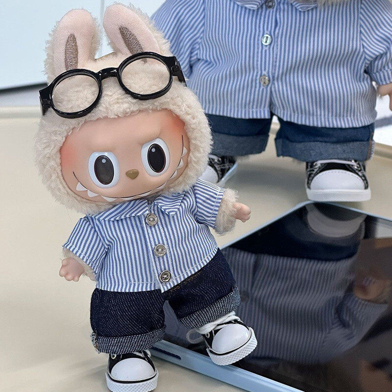 小夏日拉布布娃衣labubu马卡龙娃衣一二三代拉布布挂件公仔替换衣图片