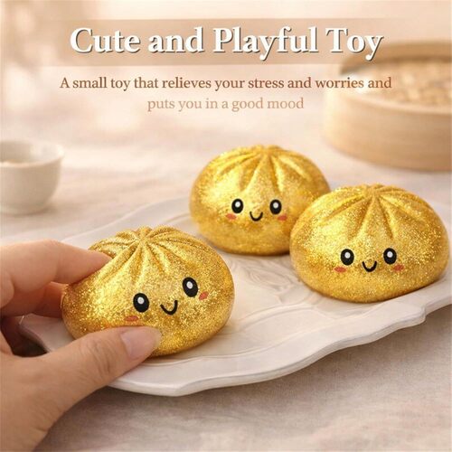 仿真包子捏捏乐解压玩具Dumpling Squishies Toy  包子扭扭玩具