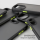 苹果iPhone16撞色手机壳15ProMax绿色按键新款 8Plus全包12简约11黑色英伦Xs防摔纯色SE 14轻奢13磨砂7