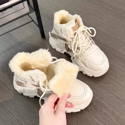 加绒加厚老爹鞋冬季保暖
