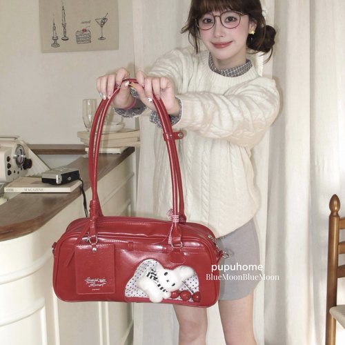 pupuhome馒头猫正版法棍痛包单肩腋下包通勤百搭10cm娃包追星女包