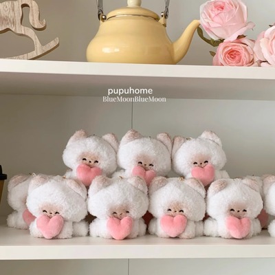 原创正版馒头猫【爱心pupu】告白系列毛绒挂件学生礼物公仔毛绒