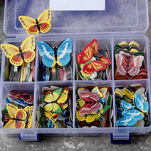 蛋糕装饰摆盘糖纸小花凉菜装饰花朵盘饰生日打印糯米纸蝴蝶烘焙