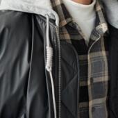 Liberty 潮流bomber 皮质羽绒服保暖男冬季 Kostume 帽可拆卸