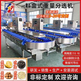 定制鸡爪鸡翅转盘式分选机白条鸡分级称全自动海参重量分拣设备