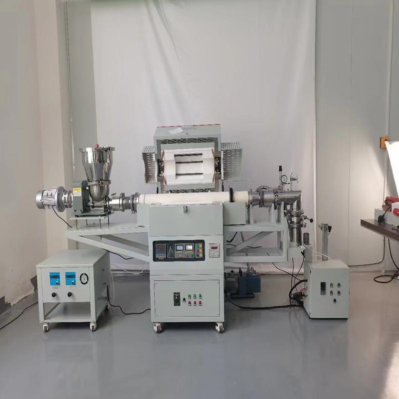 高校企业实验室小型自动进出料旋转管式炉抽真空通气体