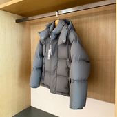 白鹅绒连帽短款 蓬松加厚轻面包服外套 新款 泡芙羽绒服男 2025冬季