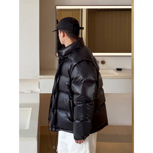 800蓬加厚保暖面包羽绒马甲 90白鹅绒羽绒服男外套冬季 END HOMME