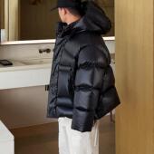 高端超轻潮牌连帽羽绒服男女短款 加厚极寒保暖泡芙羽绒外套面包服