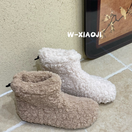 W-小集-冬上新毛绒短筒加绒保暖雪地靴YS1-WB-J23