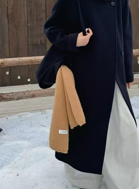 韩气～韩系休闲大牌简约配实用大包包羊毛外套（含100羊毛）80521