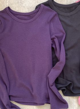 Vaoom-多巴胺薄绒少女心色系超柔软王者万能长袖T恤V251