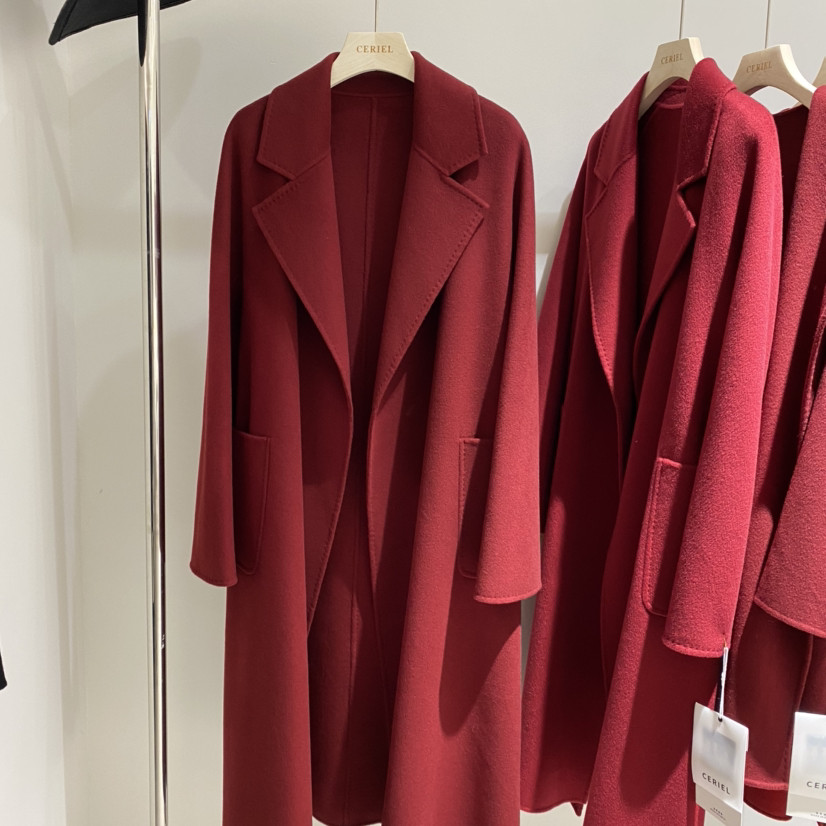 a some-复古翻领修身长款羊毛外套(配腰带)（含55羊毛）YS1-9906,女装/女士精品,羽绒服,淘宝优惠券,粉丝福利购,淘宝优惠卷