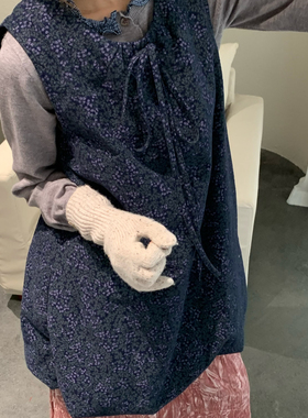 SL Art-加棉加厚背心裙叠穿时尚碎花A版连衣裙ZRY82897