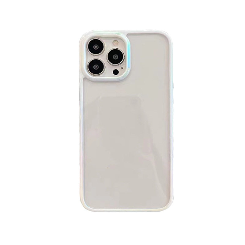 SUITABLE FOR APPLE 16PROMAX PHONE CASE IPHONE14 COLORFUL LASER 13 SIMPLE GROOVE 12 TRANSPARENT ANTI-DROP FEMALE