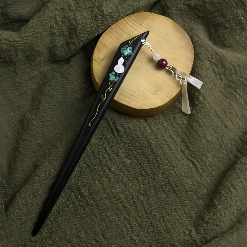 手工发簪螺钿镶嵌葫芦步摇发簪盘发簪神器古风发钗头饰礼物手工