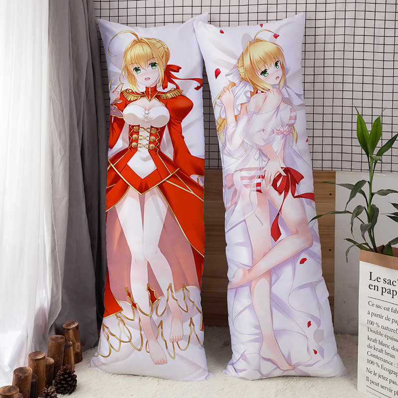 fate/extra fgo 尼禄 saber 泳装 动漫等身抱枕 2wt抱枕套