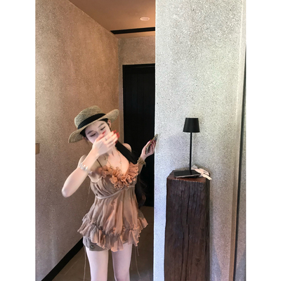 吊带女度假风上衣复古半身裙裤