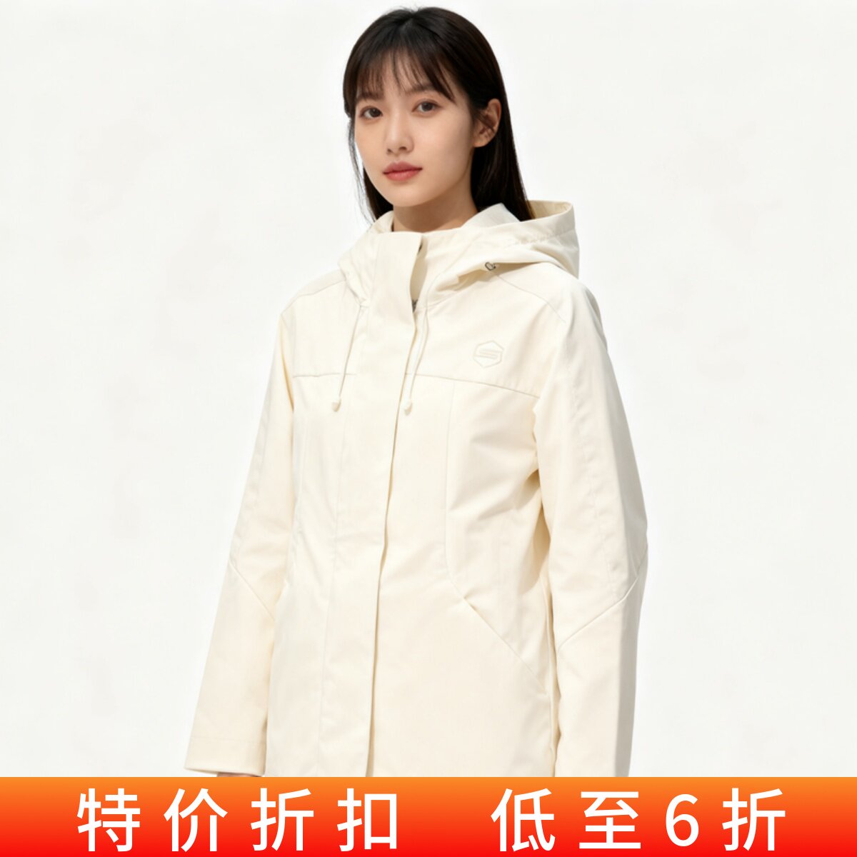 防风衣女薄款春秋季休闲修身防风衣外套女百搭户外外套P125W126
