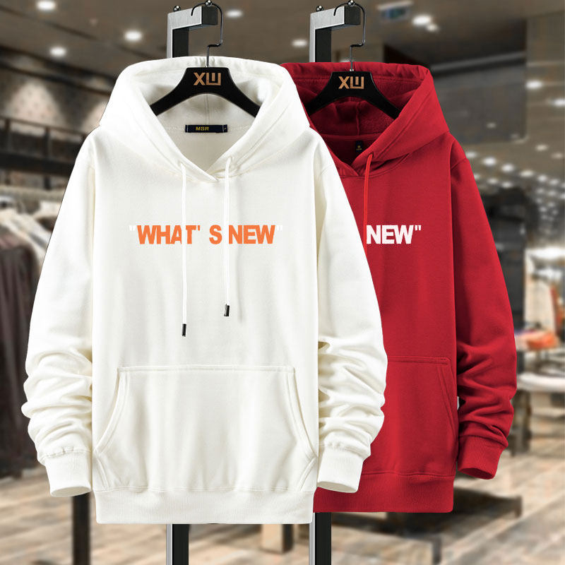 春秋冬情侣休闲连帽卫衣休闲宽松