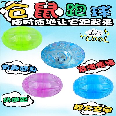 仓鼠跑球 金丝熊运动球迷你小跑球宠物玩具滚球用品10cm 12cm包邮