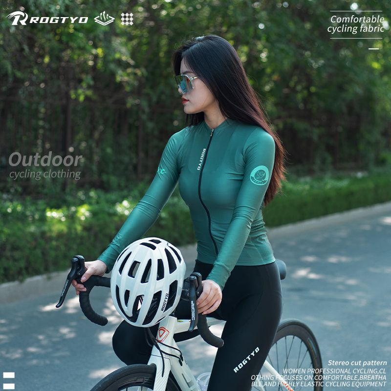 女款骑行服山地车骑行服女专业骑行服运动吸湿排汗骑行服薄款套装