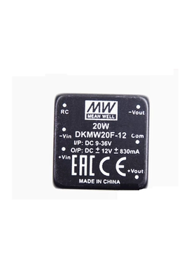 台湾明纬电源DKMW20G/20F正负12V15V 1X1封装DC-DC稳压输出转换器