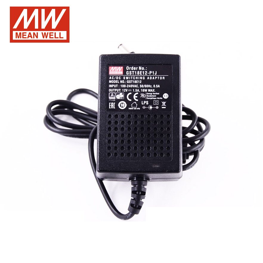 GST18E MEANWELL P1J 전원 공급 장치 18W E05|E09|E12|E15|E18|E24|E48 5V9V