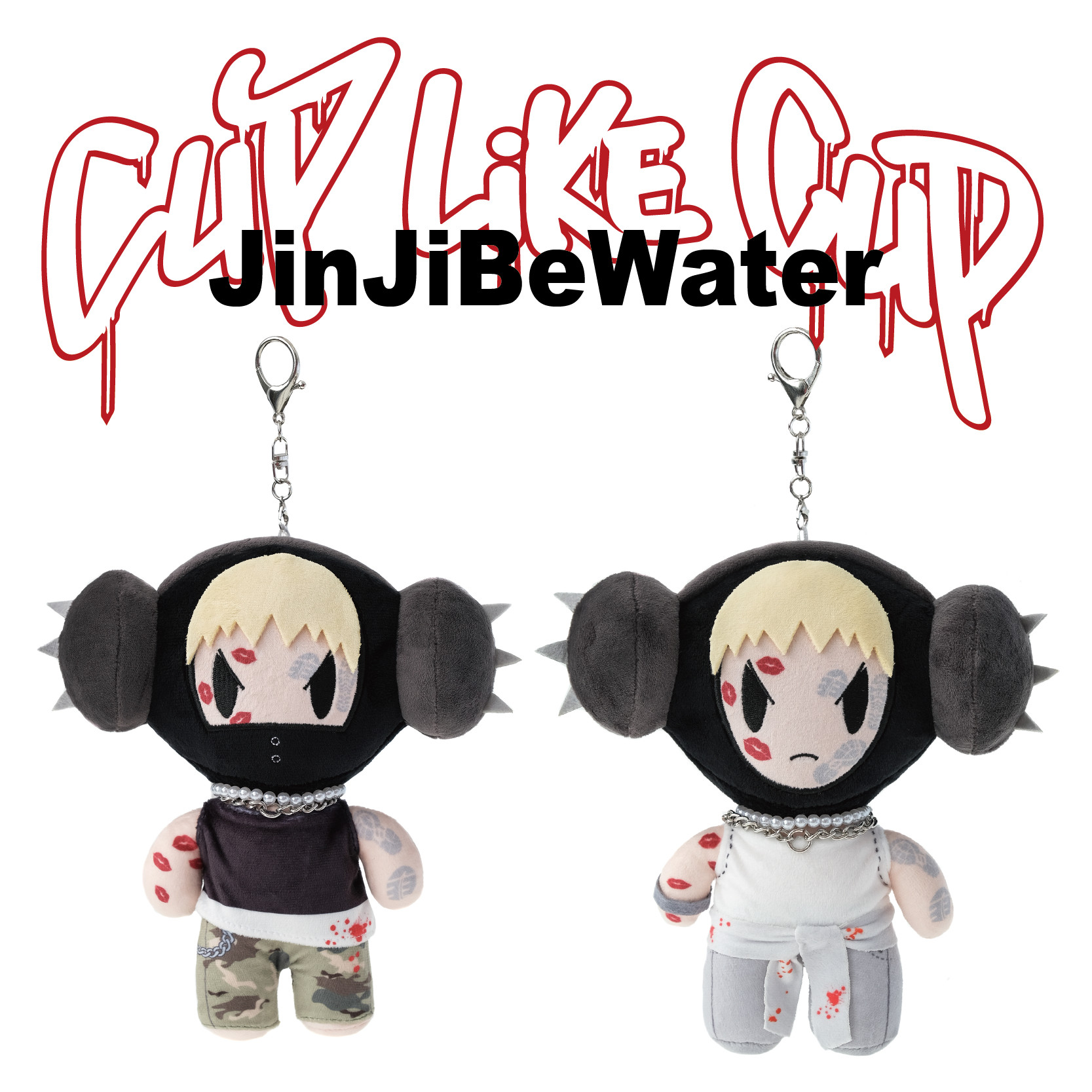 cuplikecup联名JinjiBeWater_隼说唱人物充棉毛绒玩偶挂件