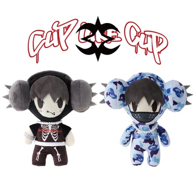 CLC联名GSS Bobbynopeace 耳刺小玩偶毛绒充棉钥匙扣挂件